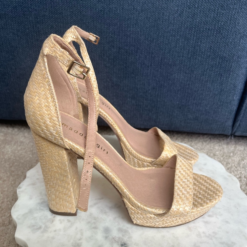 Strap high heels- so cute for summer with jeans or dress